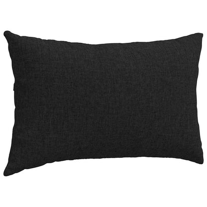 Cuscini da Divano 2 pcs Nero 50 x 30 cm Tessuto | homemem39