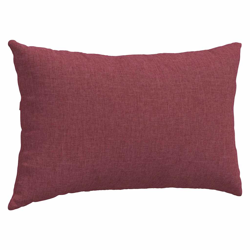 Cuscini da Divano 2 pcs Rosso Vino 50 x 30 cm Tessuto | homemem39