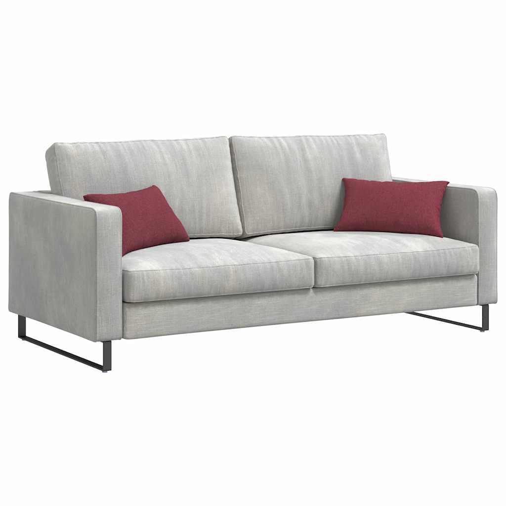 Cuscini da Divano 2 pcs Rosso Vino 50 x 30 cm Tessuto | homemem39
