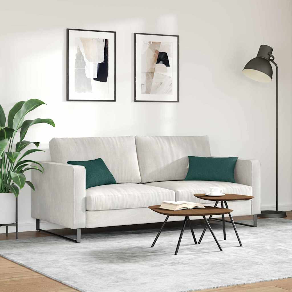Cuscini da Divano 2 pcs Verde Scuro 50 x 30 cm Tessuto | homemem39