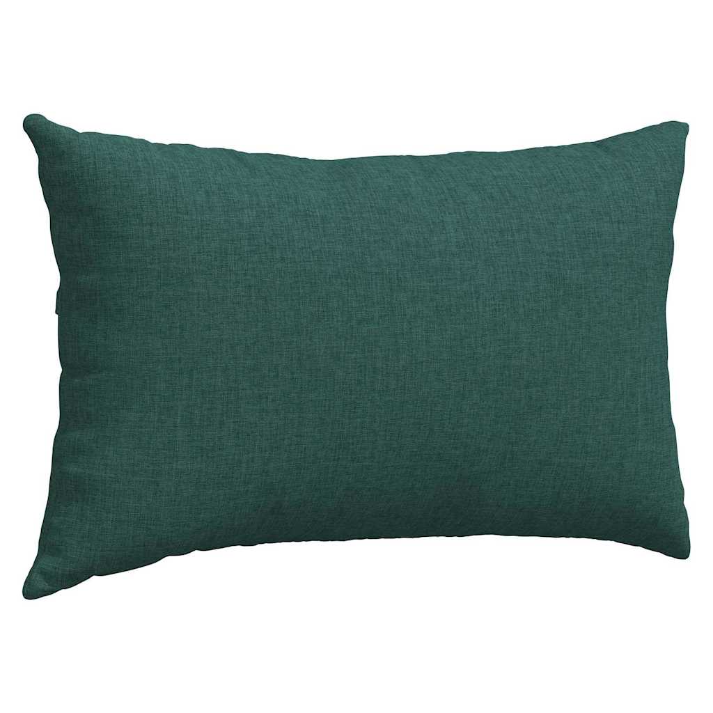 Cuscini da Divano 2 pcs Verde Scuro 50 x 30 cm Tessuto | homemem39