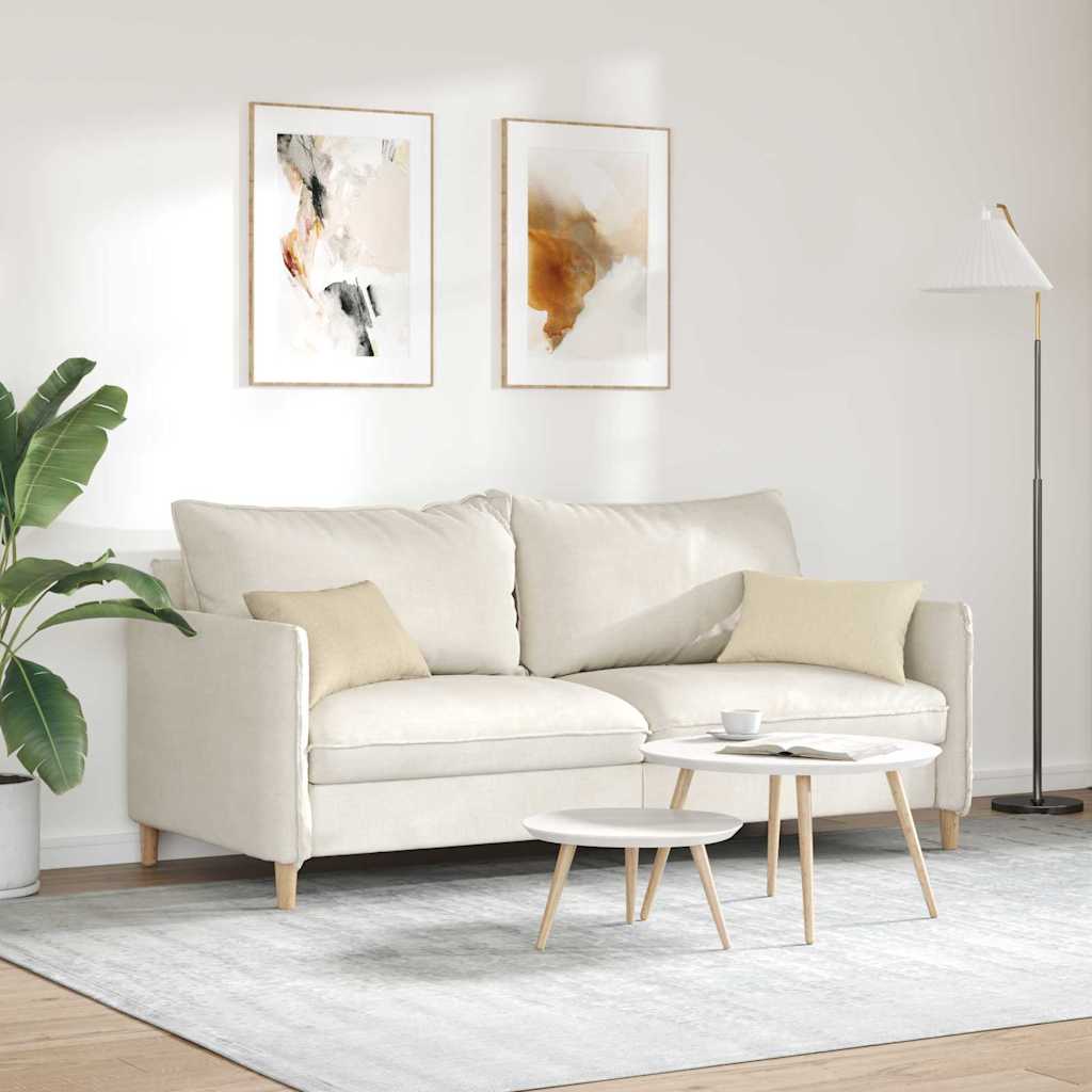 Cuscini da Divano 2 pcs Crema 50 x 30 cm Tessuto | homemem39
