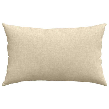 Cuscini da Divano 2 pcs Crema 50 x 30 cm Tessuto | homemem39