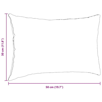 Cuscini da Divano 2 pcs Crema 50 x 30 cm Tessuto | homemem39