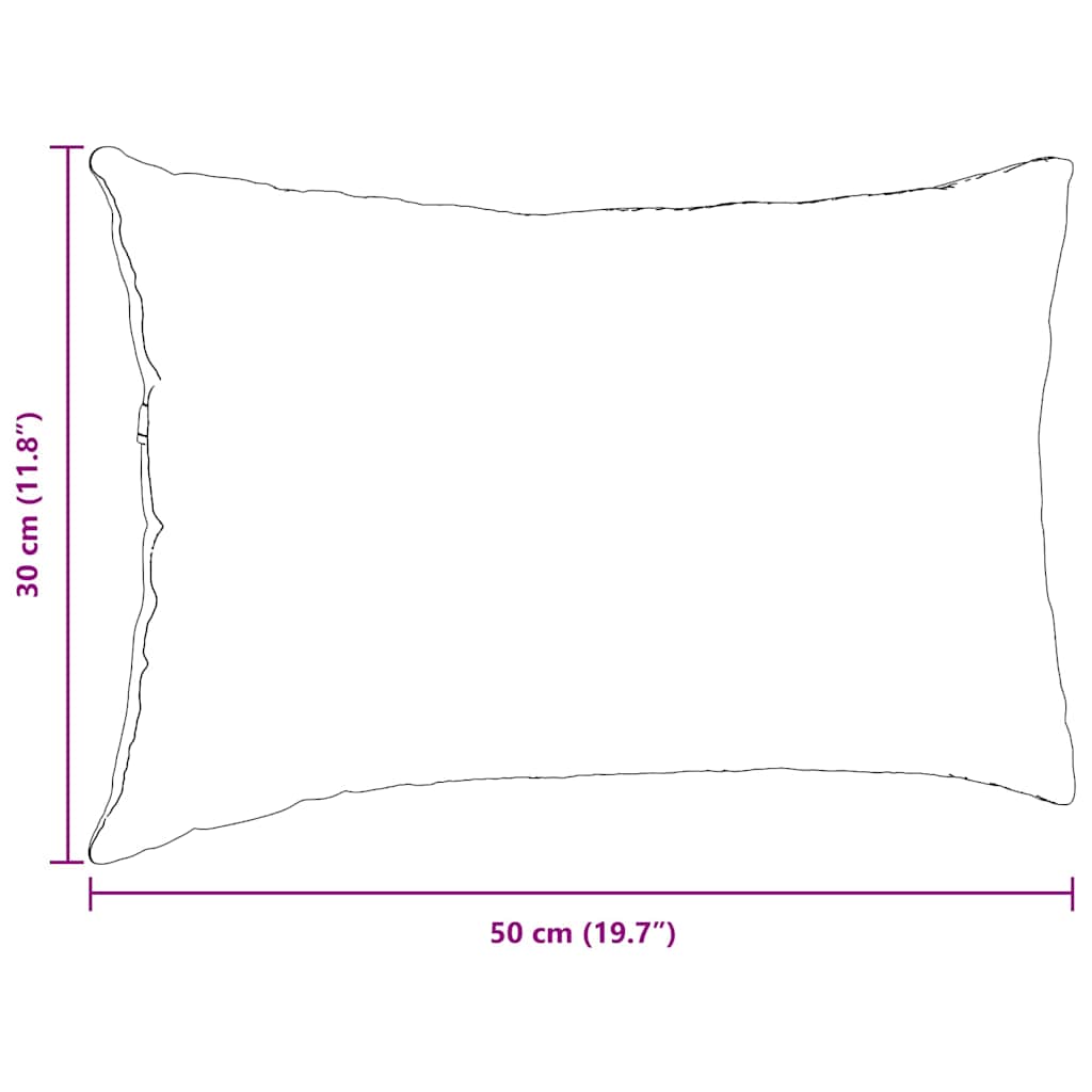 Cuscini da Divano 2 pcs Rosso 50 x 30 cm Tessuto