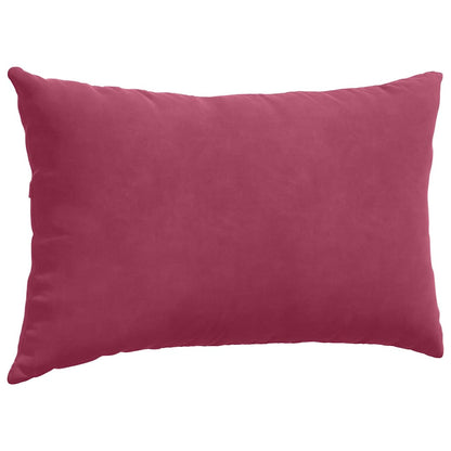 Cuscini da Divano 2 pcs Rosso vino 50 x 30 cm Tessuto in Cords | homemem39