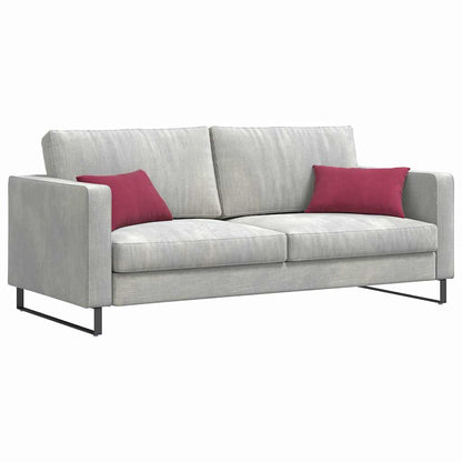 Cuscini da Divano 2 pcs Rosso vino 50 x 30 cm Tessuto in Cords | homemem39