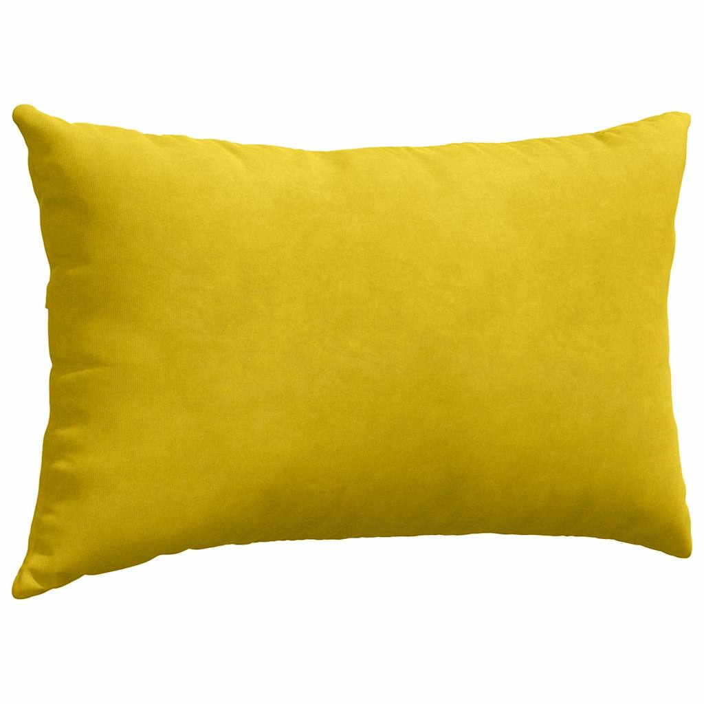 Cuscini da Divano 2 pcs Giallo 50 x 30 cm Tessuto in Cords | homemem39