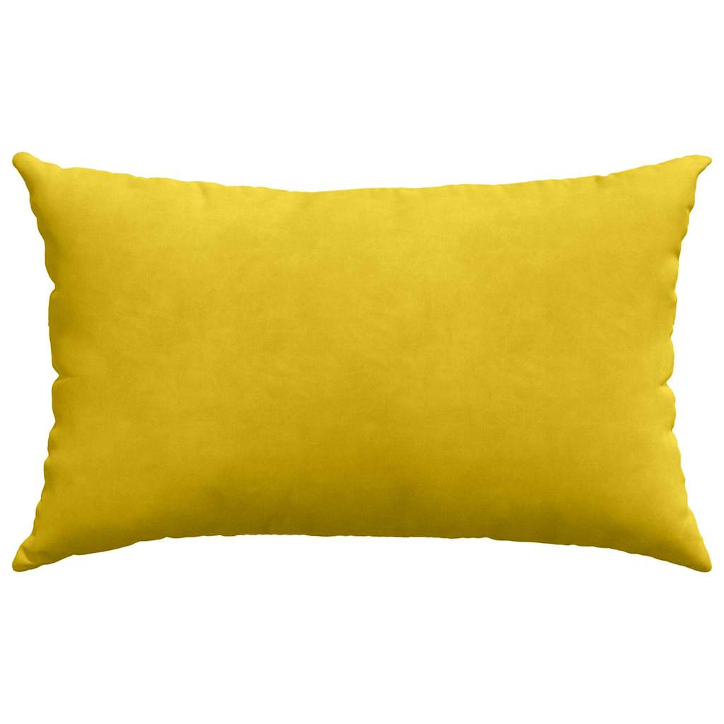 Cuscini da Divano 2 pcs Giallo 50 x 30 cm Tessuto in Cords | homemem39