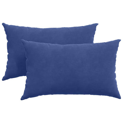 Cuscini da Divano 2 pcs Blu Polizia 50 x 30 cm Tessuto in Cords | homemem39