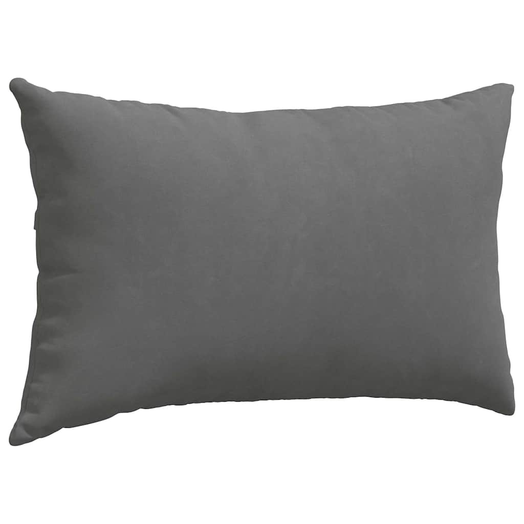 Cuscini da Divano 2 pcs Grigio scuro 50 x 30 cm Tessuto | homemem39