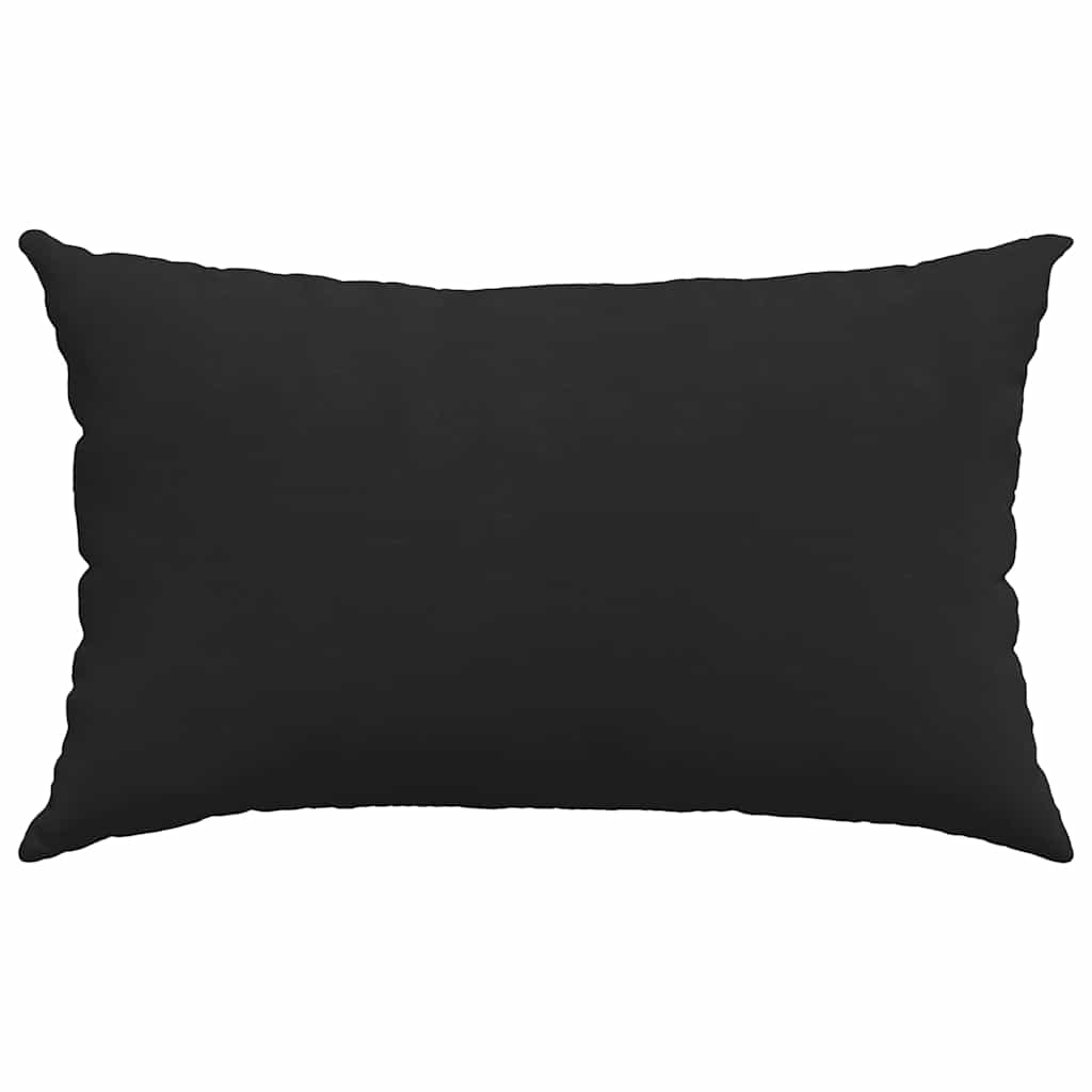 Cuscini da Divano 2 pcs Nero 50 x 30 cm Tessuto | homemem39