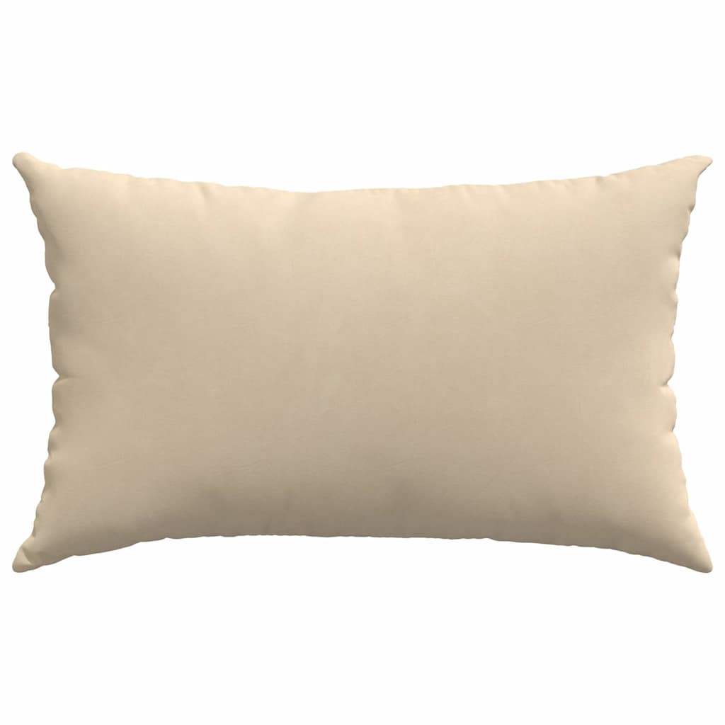Cuscini da Divano 2 pcs Crema 50 x 30 cm Tessuto | homemem39