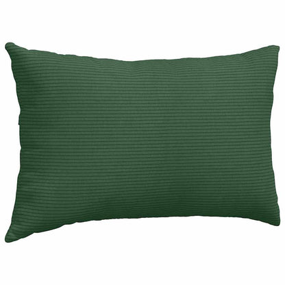 Cuscini da Divano 2 pcs Verde Scuro 50 x 30 cm Tessuto in Cords | homemem39