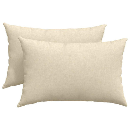 Cuscini da Divano 2 pcs Crema 60 x 40 cm Tessuto | homemem39
