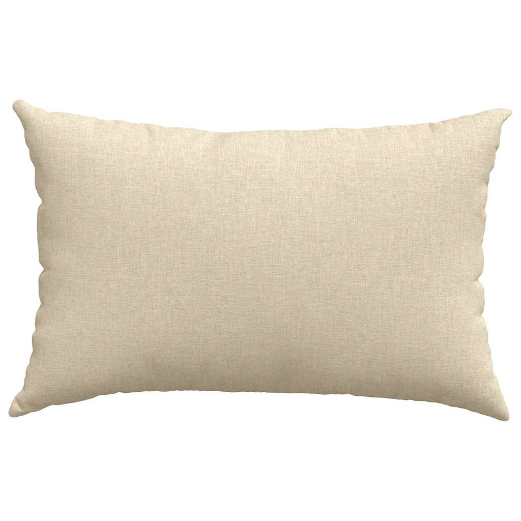 Cuscini da Divano 2 pcs Crema 60 x 40 cm Tessuto | homemem39