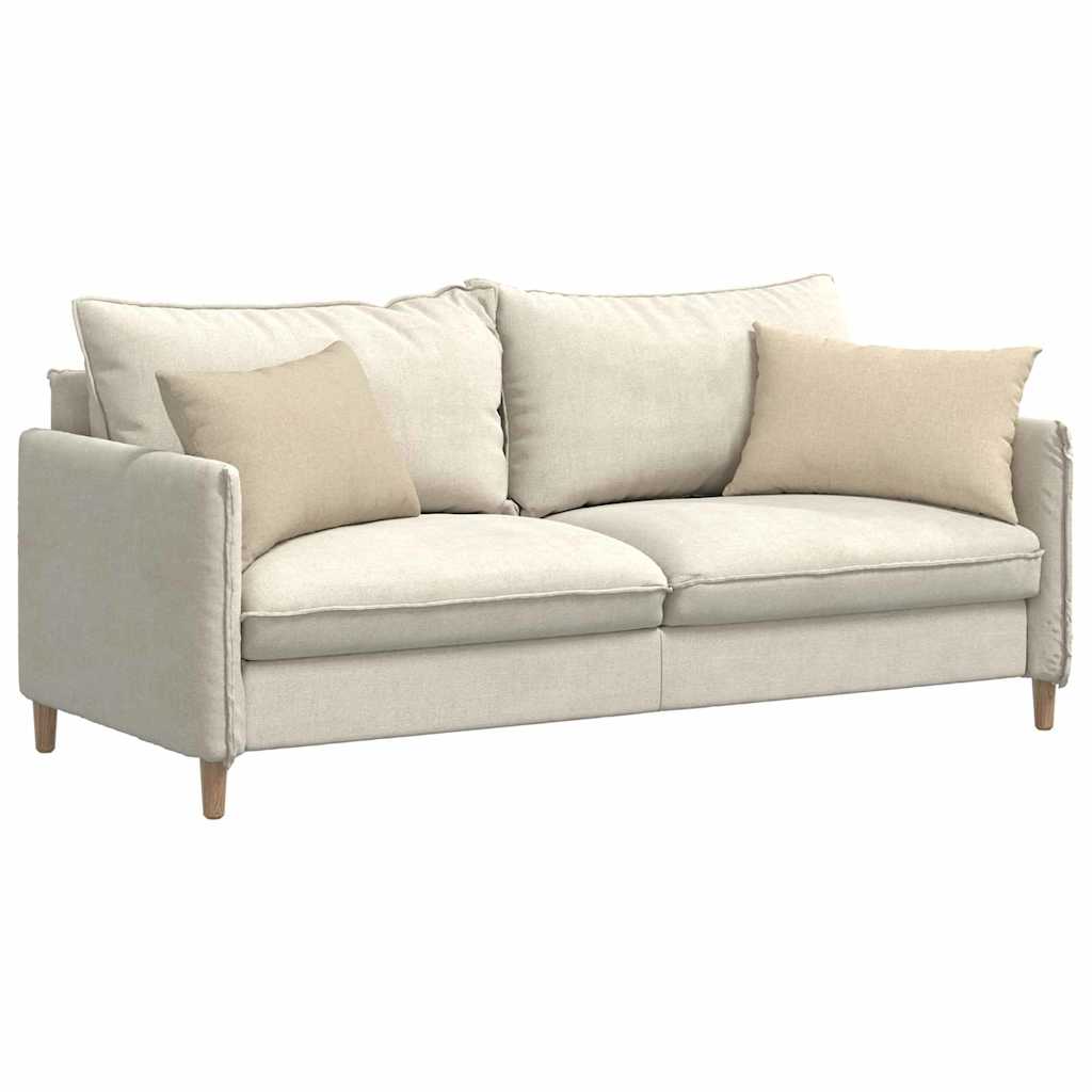Cuscini da Divano 2 pcs Crema 60 x 40 cm Tessuto | homemem39