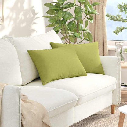 Cuscini da Divano 2 pcs Verde chiaro 60 x 40 cm Tessuto | homemem39