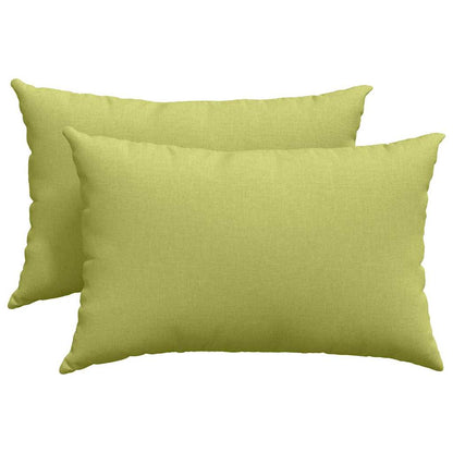 Cuscini da Divano 2 pcs Verde chiaro 60 x 40 cm Tessuto | homemem39
