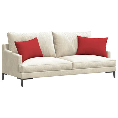 Cuscini da Divano 2 pcs Rosso 60 x 40 cm Tessuto | homemem39
