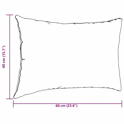 Cuscini da Divano 2 pcs Rosso 60 x 40 cm Tessuto | homemem39
