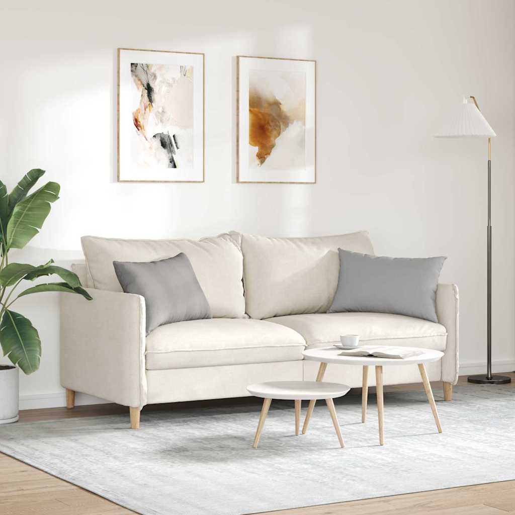 Cuscini da Divano 2 pcs Grigio Nuvola 60 x 40 cm Tessuto | homemem39