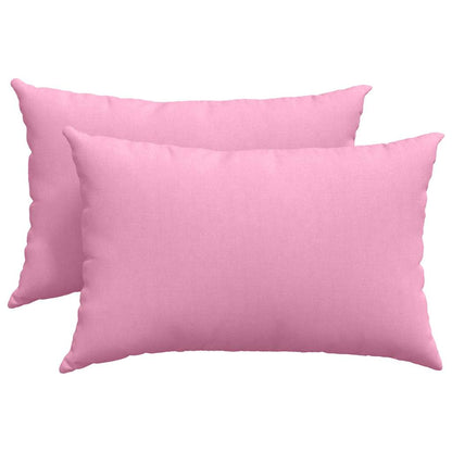Cuscini da Divano 2 pcs Rosa 60 x 40 cm Tessuto | homemem39