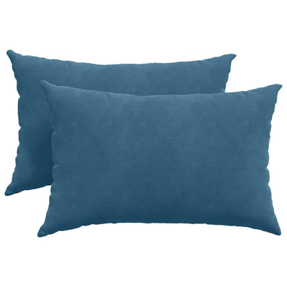 Cuscini da Divano 2 pcs Blu 60 x 40 cm Tessuto in Cords | homemem39