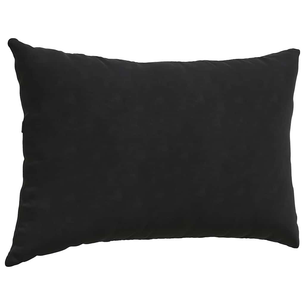 Cuscini da Divano 2 pcs Nero 60 x 40 cm Tessuto in Cords | homemem39