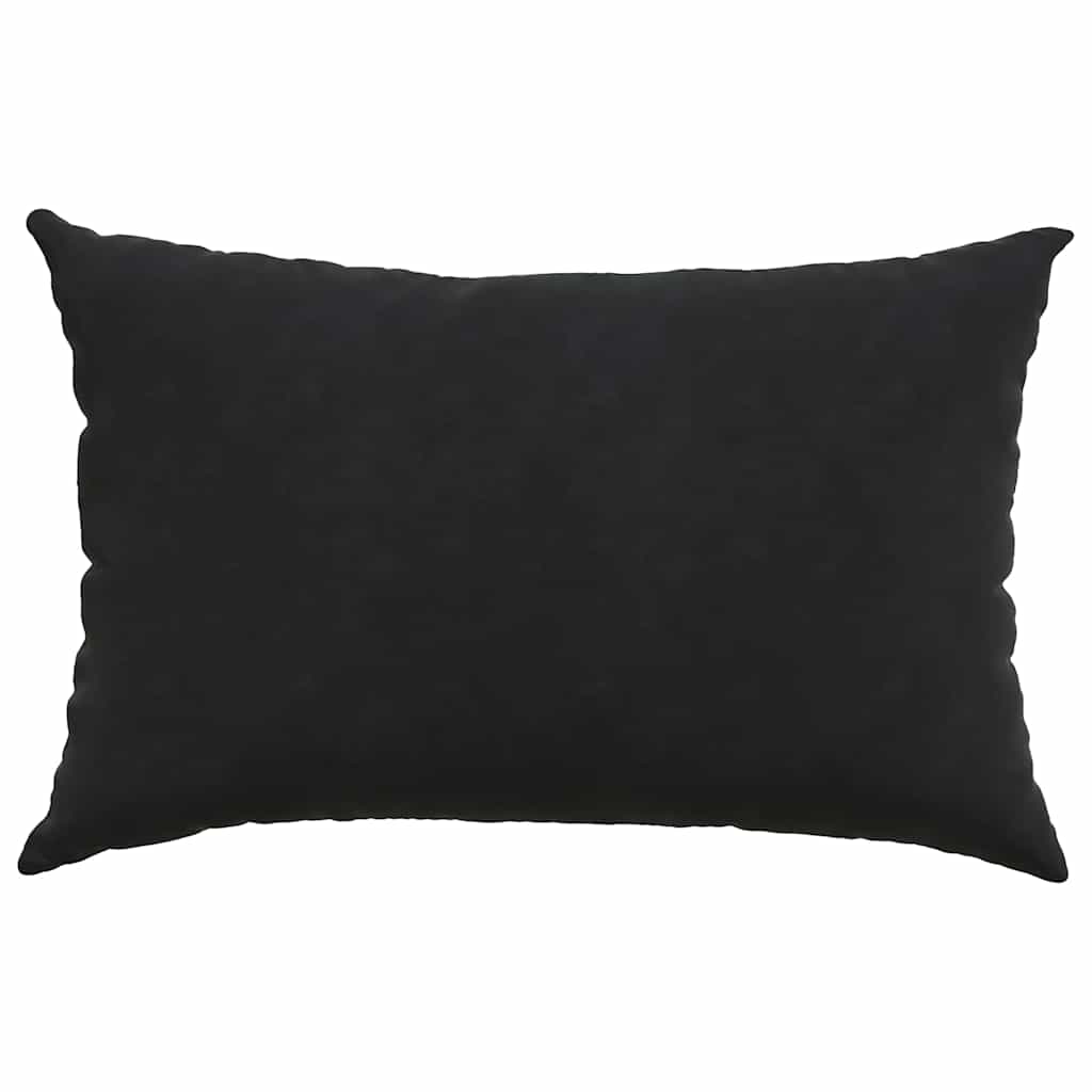 Cuscini da Divano 2 pcs Nero 60 x 40 cm Tessuto in Cords | homemem39