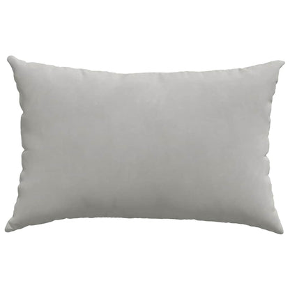 Cuscini da Divano 2 pcs Grigio chiaro 60 x 40 cm Tessuto | homemem39