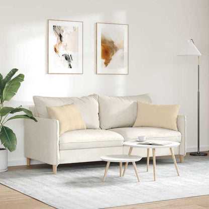 Cuscini da Divano 2 pcs Crema 60 x 40 cm Tessuto | homemem39