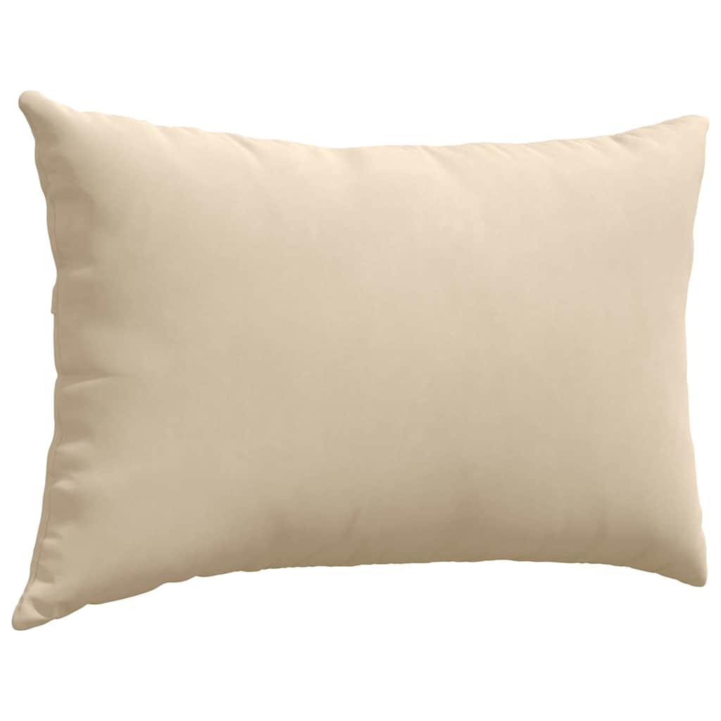 Cuscini da Divano 2 pcs Crema 60 x 40 cm Tessuto | homemem39