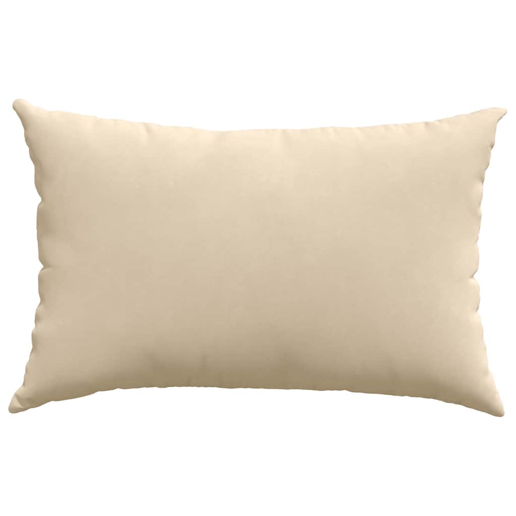 Cuscini da Divano 2 pcs Crema 60 x 40 cm Tessuto | homemem39