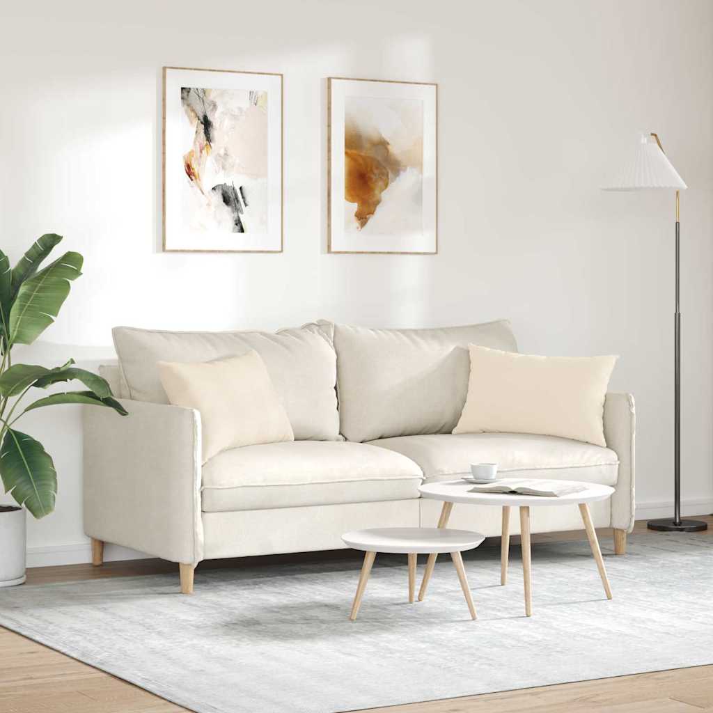 Cuscini da Divano 2 pcs Beige 60 x 40 cm Tessuto | homemem39