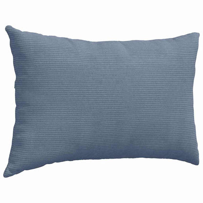 Cuscini da Divano 2 pcs Blu 60 x 40 cm Tessuto in Cords | homemem39