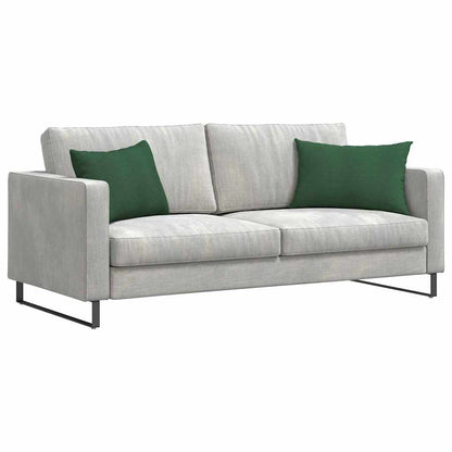 Cuscini da Divano 2 pcs Verde Scuro 60 x 40 cm Tessuto in Cords | homemem39
