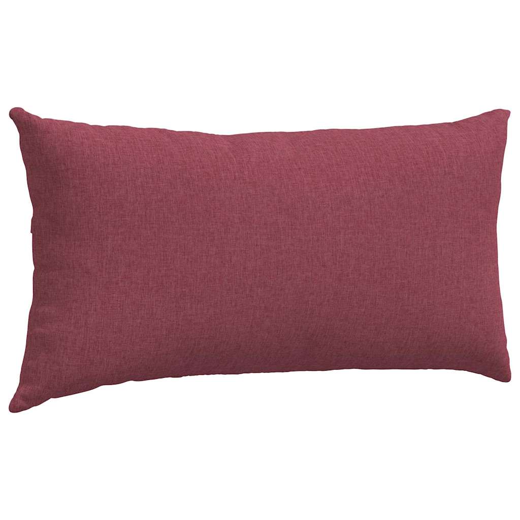 Cuscini da Divano 2 pcs Rosso Vino 80 x 40 cm Tessuto | homemem39