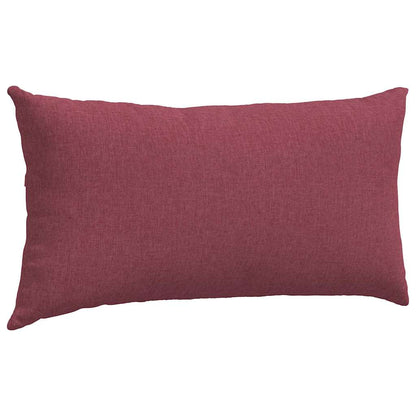 Cuscini da Divano 2 pcs Rosso Vino 80 x 40 cm Tessuto | homemem39