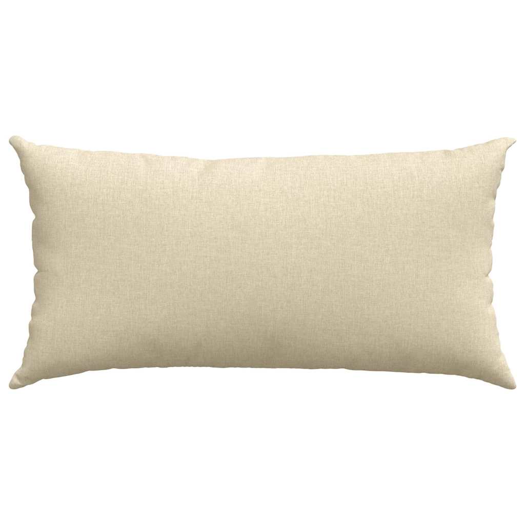 Cuscini da Divano 2 pcs Crema 80 x 40 cm Tessuto | homemem39