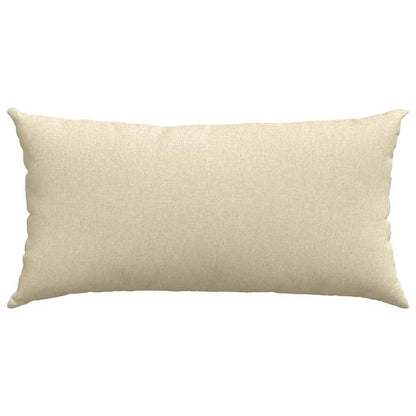 Cuscini da Divano 2 pcs Crema 80 x 40 cm Tessuto | homemem39