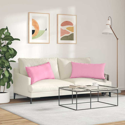Cuscini da Divano 2 pcs Rosa 80 x 40 cm Tessuto | homemem39