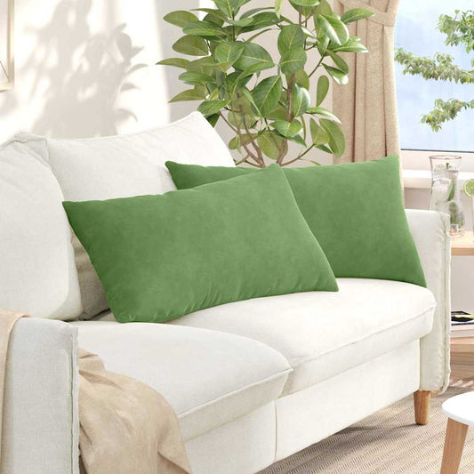 Cuscini da Divano 2 pcs Verde chiaro 80 x 40 cm | homemem39