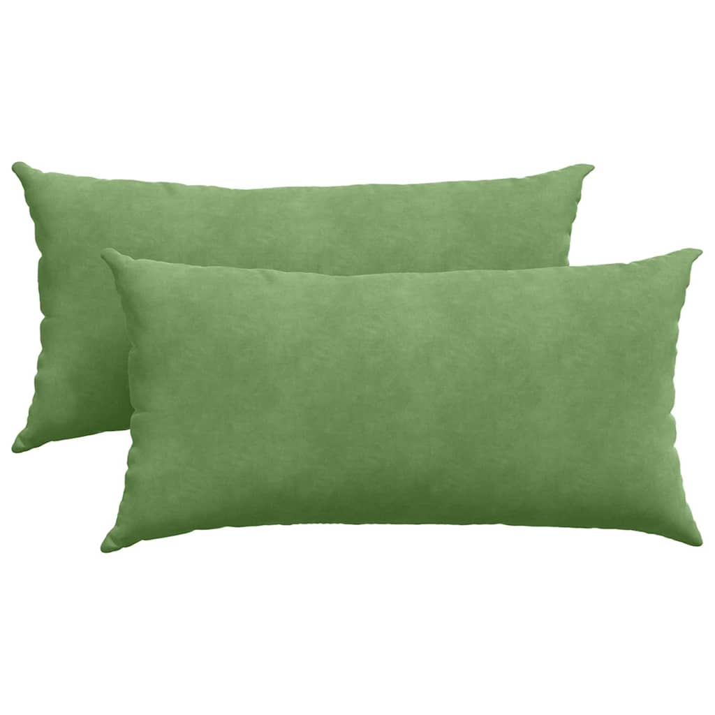Cuscini da Divano 2 pcs Verde chiaro 80 x 40 cm | homemem39