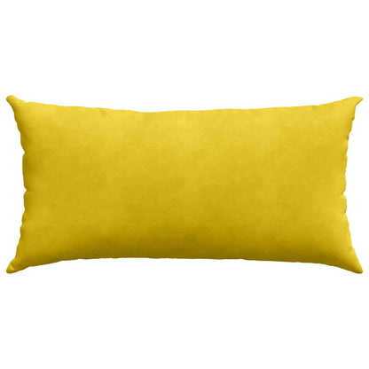 Cuscini da Divano 2 pcs Giallo 80 x 40 cm Tessuto in Cords | homemem39