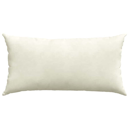 Cuscini da Divano 2 pcs Crema 80 x 40 cm Tessuto in Cords | homemem39