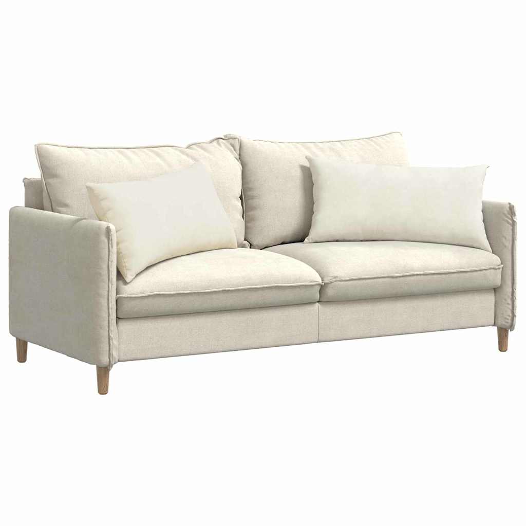 Cuscini da Divano 2 pcs Crema 80 x 40 cm Tessuto in Cords | homemem39