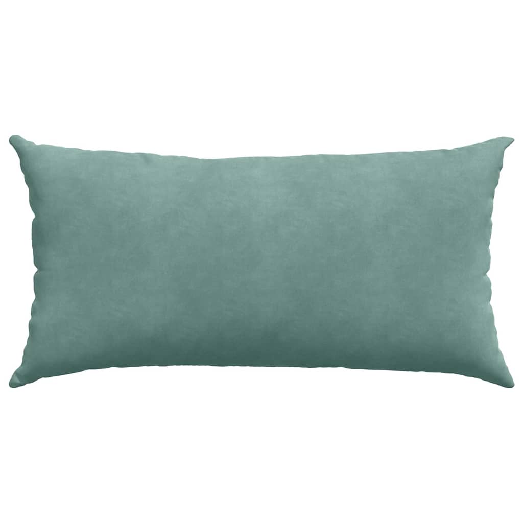 Cuscini da Divano 2 pcs Verde Mare 80 x 40 cm Tessuto in Cords | homemem39