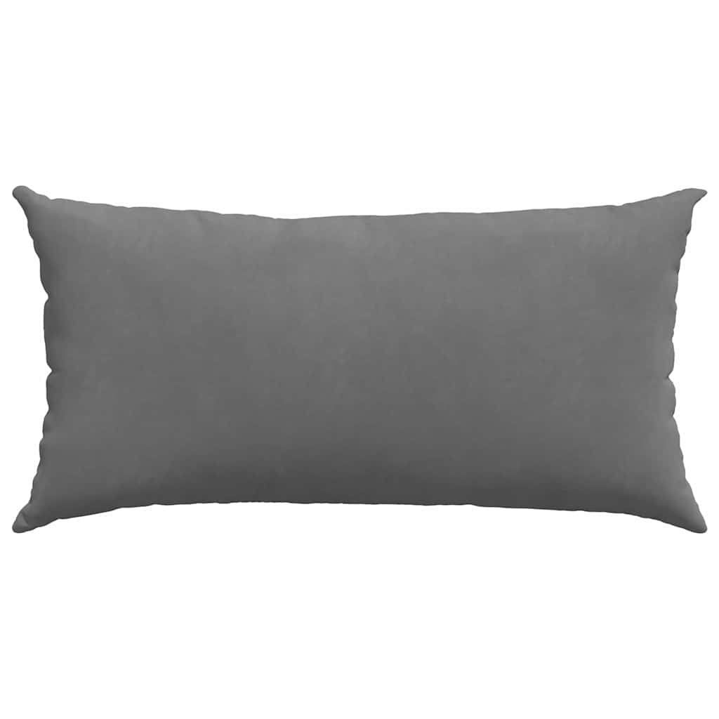 Cuscini da Divano 2 pcs Grigio scuro 80 x 40 cm Tessuto