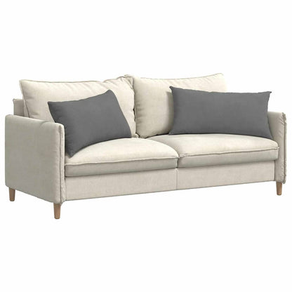Cuscini da Divano 2 pcs Grigio scuro 80 x 40 cm Tessuto